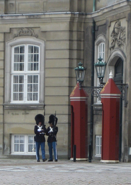 Guards Outside Amalienborg Palace, Copenhagen
