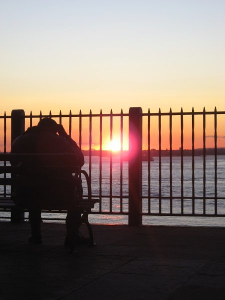 Sunset on the Brooklyn Boardwalk, New York