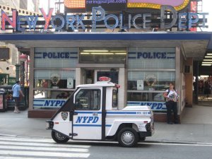 Police Station in Times Square, NYC