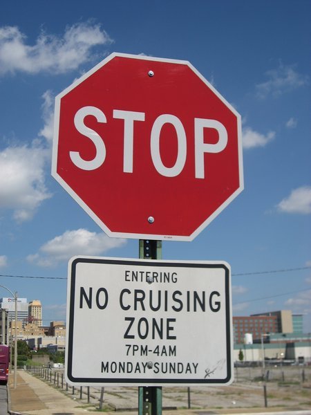 No Cruising = No Drive-By Shootings (hopefully)