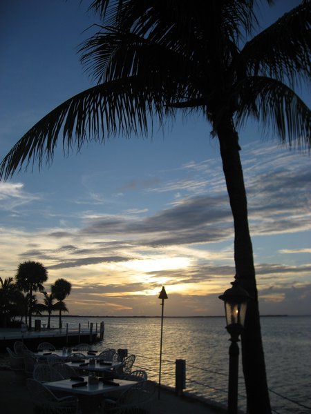 Relaxing Sunset View from the Bar, Key Largo