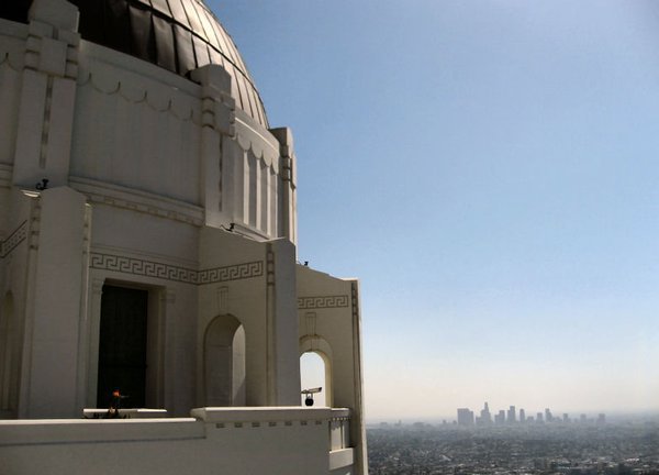 Observatory and Downtown LA, from Griffith Park, Los Angeles