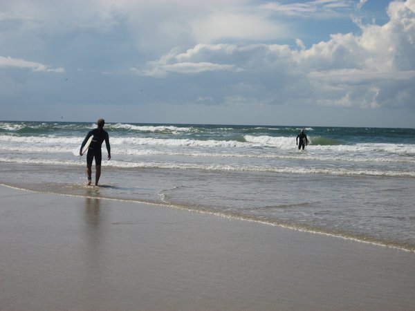 Surfers at Maroochydore Beach, Sunshine Coast