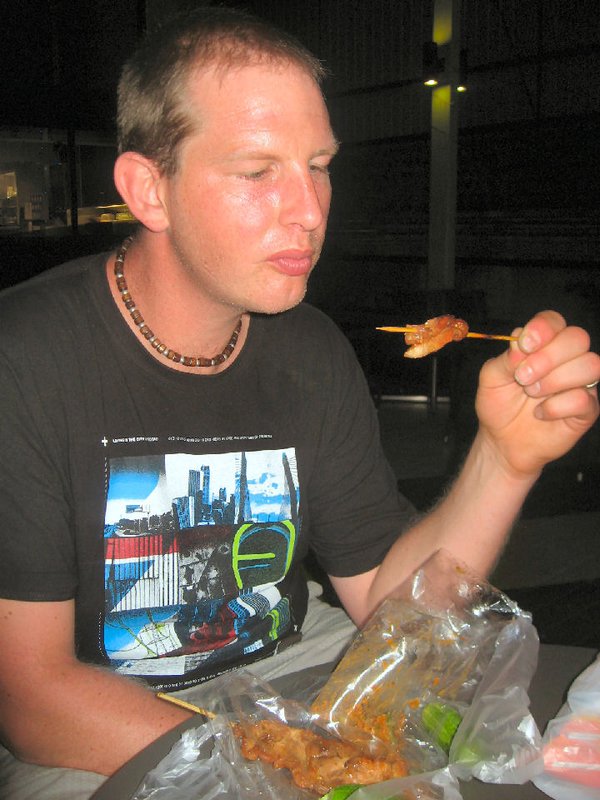 Vaughan and his street food, Bangkok