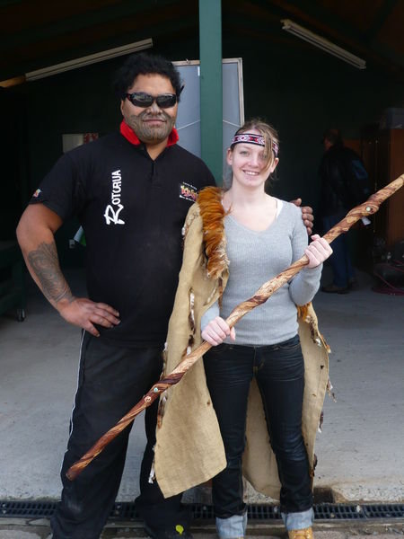 Denise and Maori man