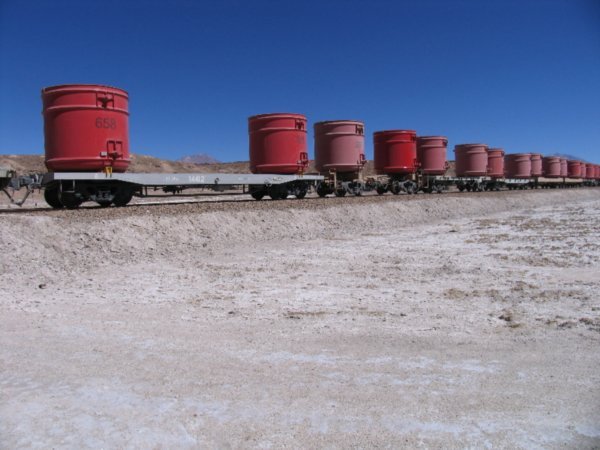 Mining Train headed for Antofagasta, Chile
