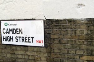 Camden street sign