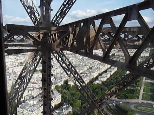 View Through Eiffel Tower