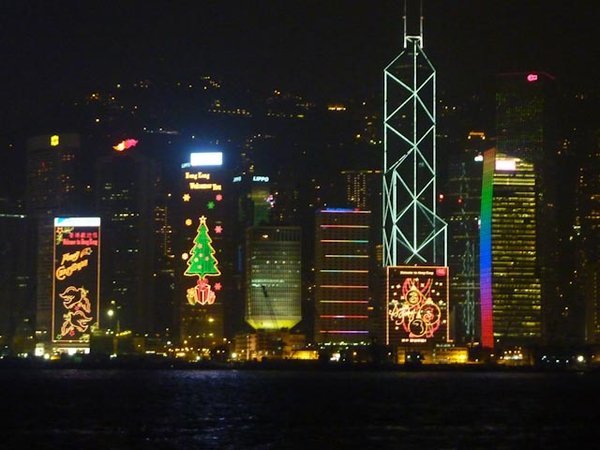 Lights on Hong Kong Island