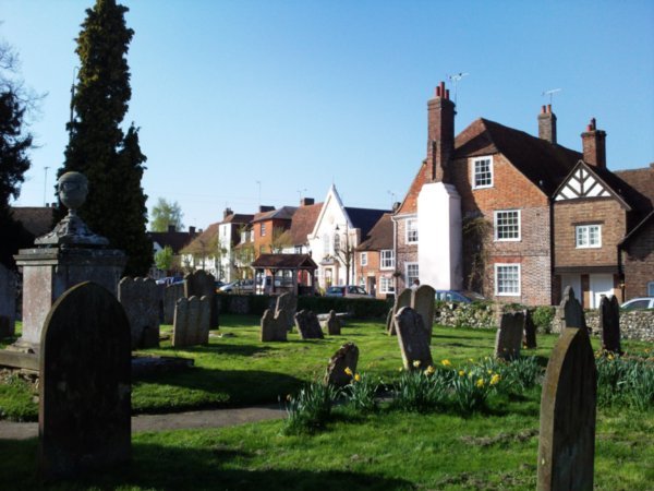 Lenham from St Mary's graveyard