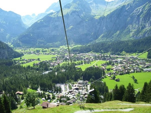 Kandersteg Valley from chair lift