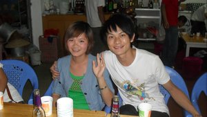 Dong Kun Ping with his girlfriend :)