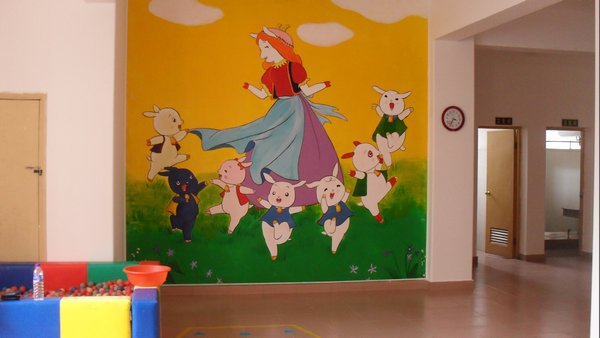 Inside of the other preschool 