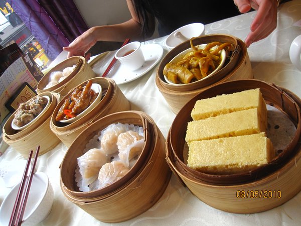 Baozi and different kind of steamed bread.