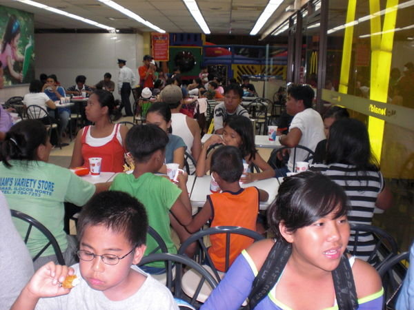 after the beach the locals(ilocanos) wanted to eat Mcdonalds