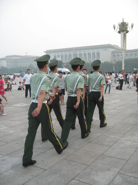 Guards at T-Square