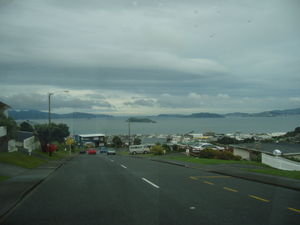 Wellington harbour from our front window
