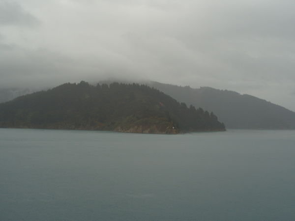 The views of the south island from the boat