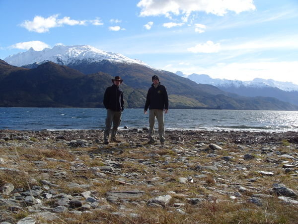 Elliott and Jason at Lake Wanaka