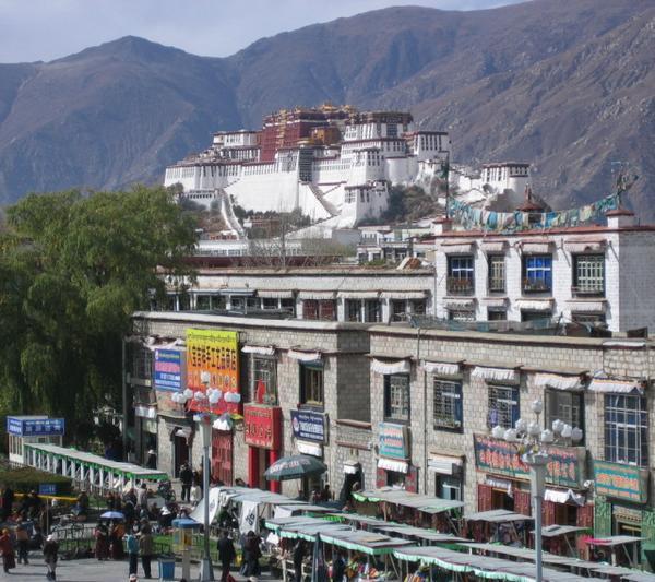 Potala Palace From Roof of Jokhang