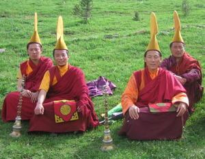 Monks Ready for Procession