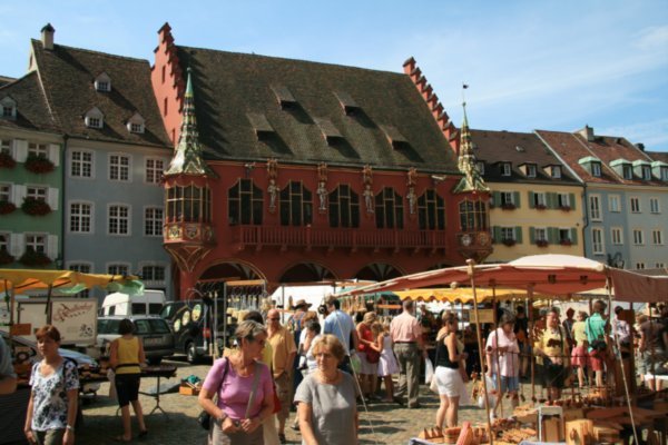 A market in Freiburg