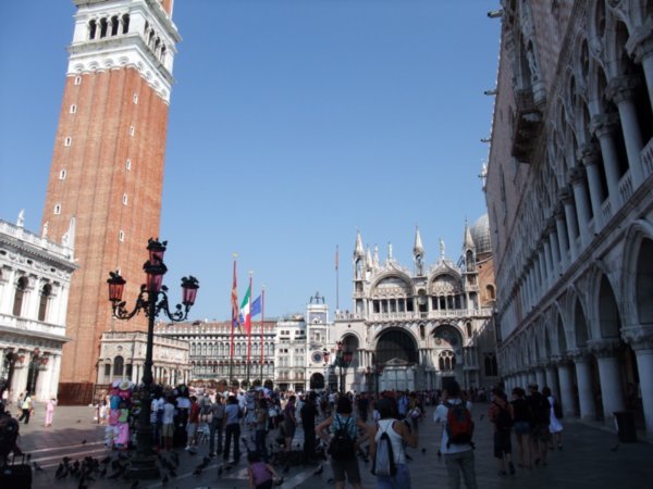 The Campanile, with San Marco square in the background