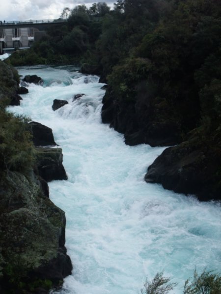 Aratiatia falls upstream - After