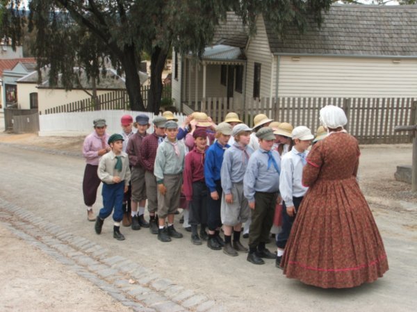 Sovereign Hill school group