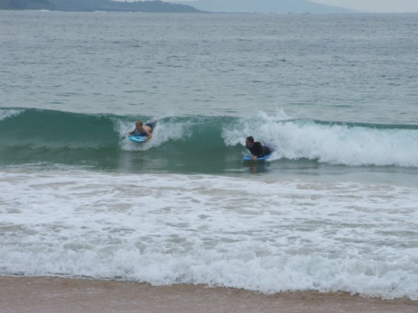 Jason & Thomas on a wave