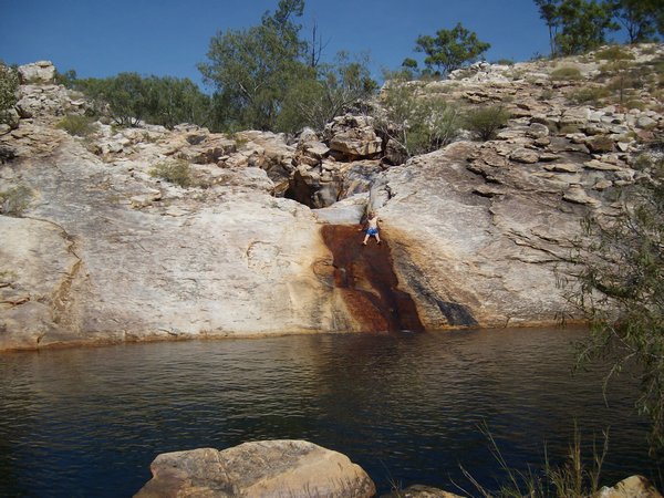 Natural waterslide