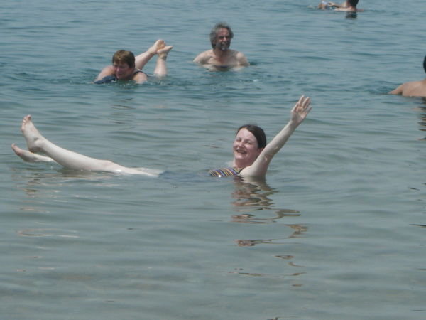 Floating in the Dead Sea!