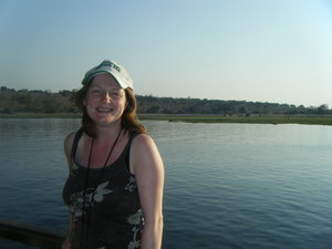 Sailing down the Chobe River