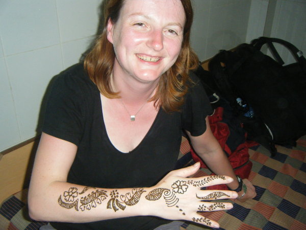First the henna...