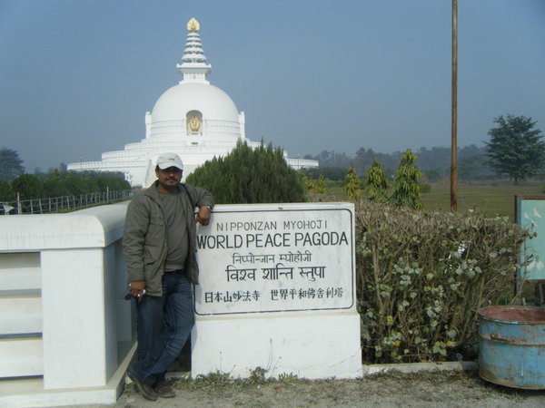 Bhup at the World Peace Pagoda