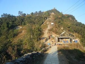 The path down from Sarangkot