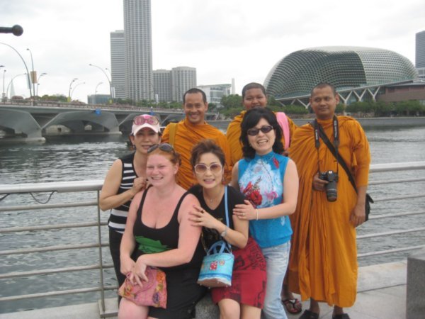 Me, some monks and some japanese tourists!