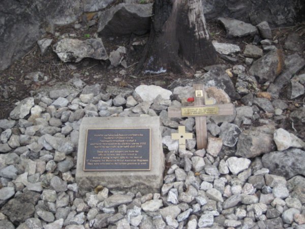 A memorial at Hellfire pass