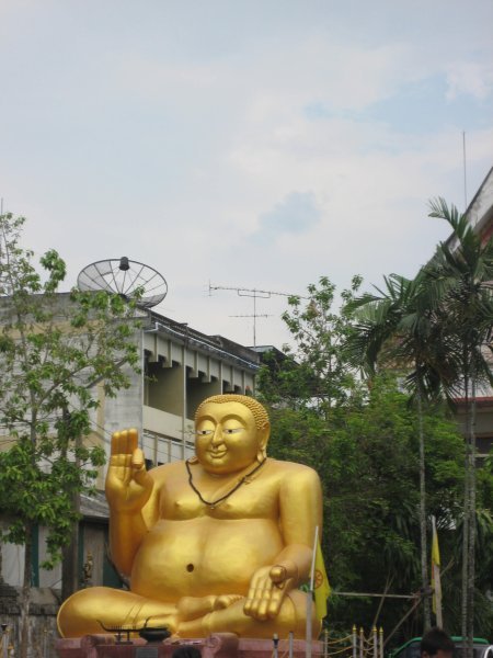 Very smiley round Buddha in Chiang Rai