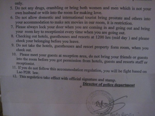 The brilliant GUesthouse Rules - Hilarious Please Read Carefully
