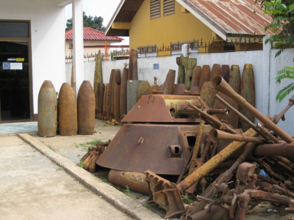 The reminders of war are everywhere in Laos