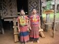 Two ladies from the Katu weaving tribe