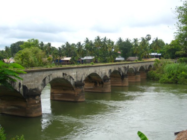 The french built railway bridge between Don Det and Don Khon Islands