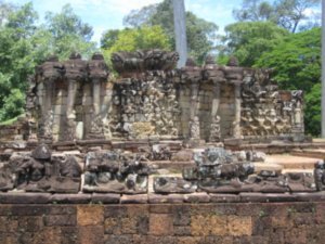 The elephant Terrace at Angkor Thom
