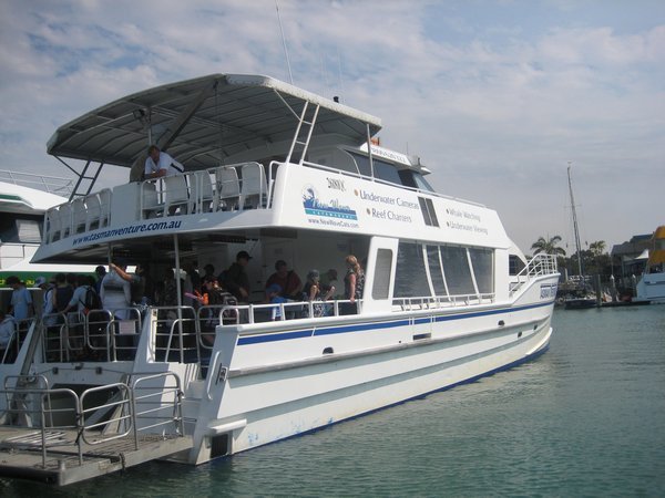 Our whale watching boat