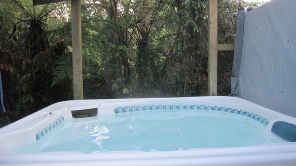 The lovely hot tub