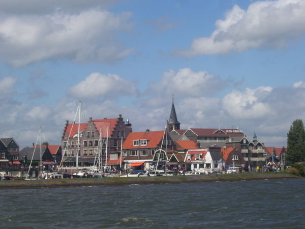 Approaching the town of Volendam