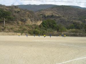 Sunday morning football, Sacapulas, Guatemala