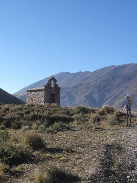 Church at the top of the pass between Cachi and Salta (3,400 metres)
