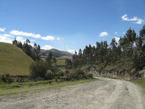 Old road from Cayambe to Ibarra